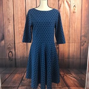 Leota circle dress luxe jacquard
